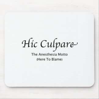 Hic Culpare — uitgelegd Muismat