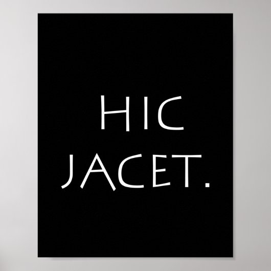 Hic jacet poster (Voorkant)