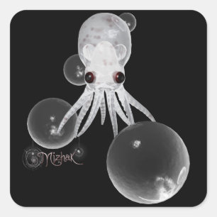 Hicci Stickers! Vierkante Sticker