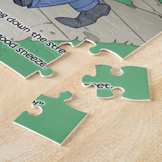 Hiccup Book puzzle - The Mailman - 8x10 (110 pc) Legpuzzel (Zijkant)