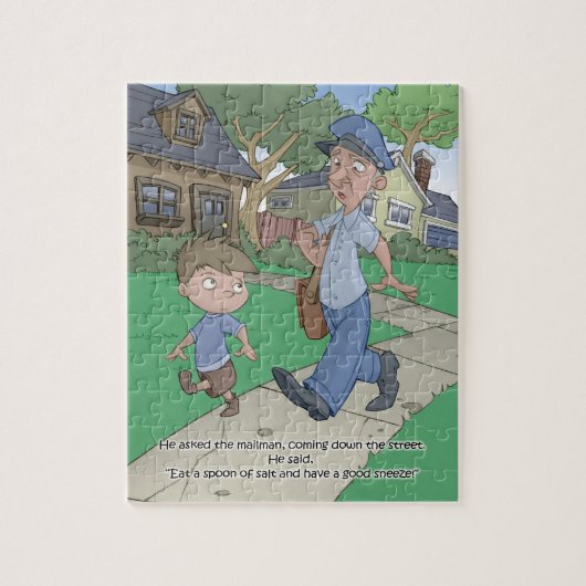 Hiccup Book puzzle - The Mailman - 8x10 (110 pc) Legpuzzel (Verticaal)