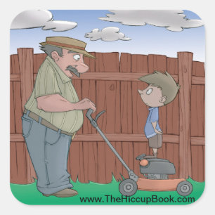 Hiccup Book Stickers, The Buurman (blad van 6) Vierkante Sticker