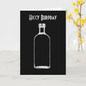 Hiccy Burpday / Happy Birthday met drank Kaart (Gele Bloem)