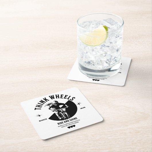 Hich Contrast Fietsen Afbeelding op Onderzetter (Insitu)