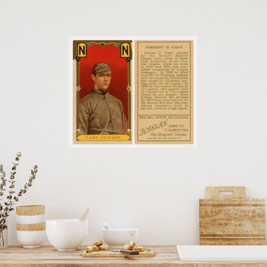 Hick Cady Newark Baseball 1911 Poster (Keuken)