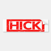 Hick Stamp Bumpersticker (Voorkant)