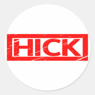 Hick Stamp Ronde Sticker