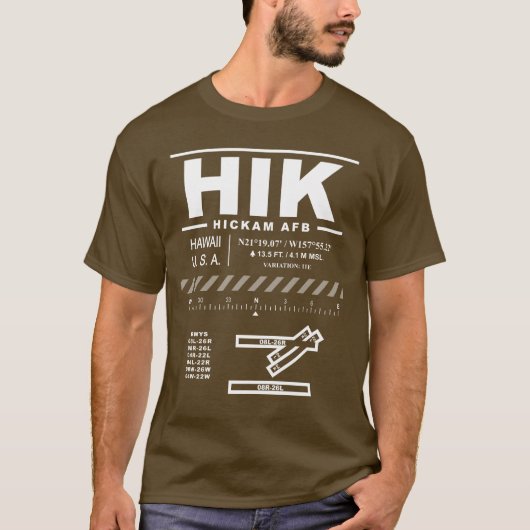 Hickam Air Force Base HIK T-shirt (Voorkant)
