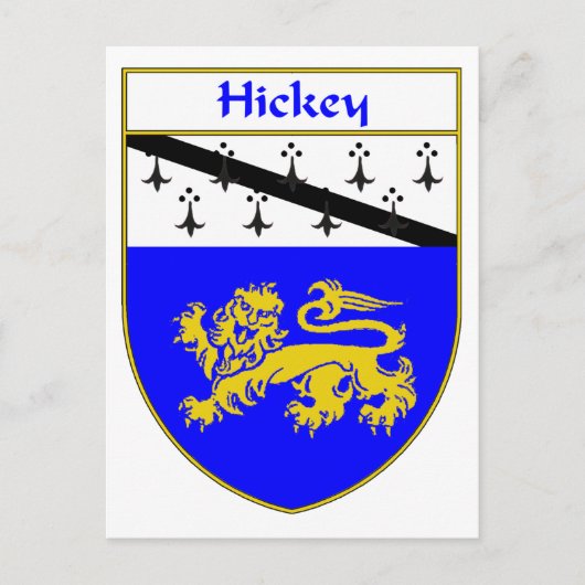 Hickey Coat of Arms/Family Crest Briefkaart (Voorkant)