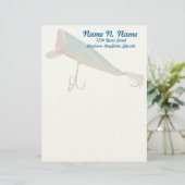 Hickey Do Beachcomber Antiek Lure Letterhead Persoonlijk Briefhoofd (Staand voorkant)