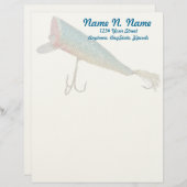 Hickey Do Beachcomber Antiek Lure Letterhead Persoonlijk Briefhoofd (Voorkant / Achterkant)
