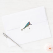 Hickey Do Beachcomber Geviste lustreeks Ronde Sticker (Envelop)