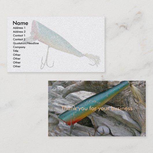 Hickey Do Beachcomber Vist Lure Visitekaartje (Voorkant / Achterkant)