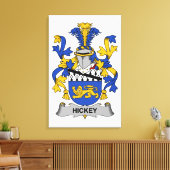 Hickey Family Crest Canvas Afdruk (Insitu (Woonkamer))
