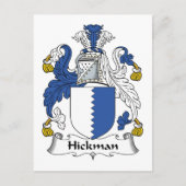 Hickman Family Crest Briefkaart (Voorkant)
