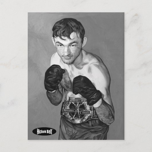 Hickok Belt-winnaar Carmen Basilio Briefkaart (Voorkant)