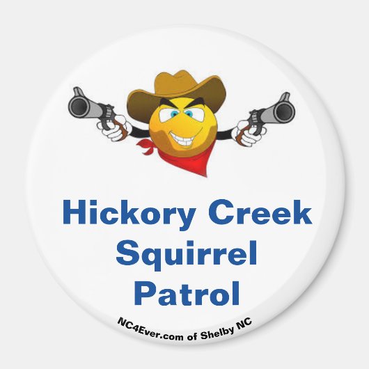 Hickory Creek Eekhoorn Patrol Fun Koelkast Magneet (Voorkant)
