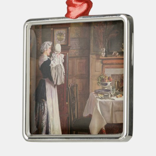 Hickory, Dickory, Dock Metalen Ornament (Links)