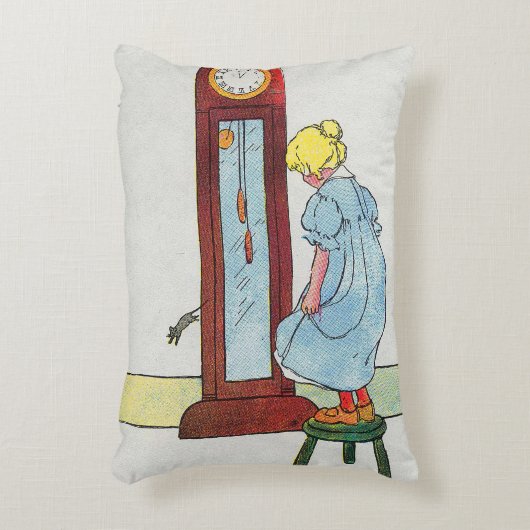 Hickory, Dickory, Dock Moeder Gans Kwekerij Rhyme Accent Kussen (Voorkant(Verticaal))