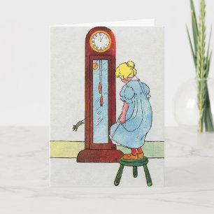 Hickory, Dickory, Dock Moeder Gans Kwekerij Rhyme Kaart