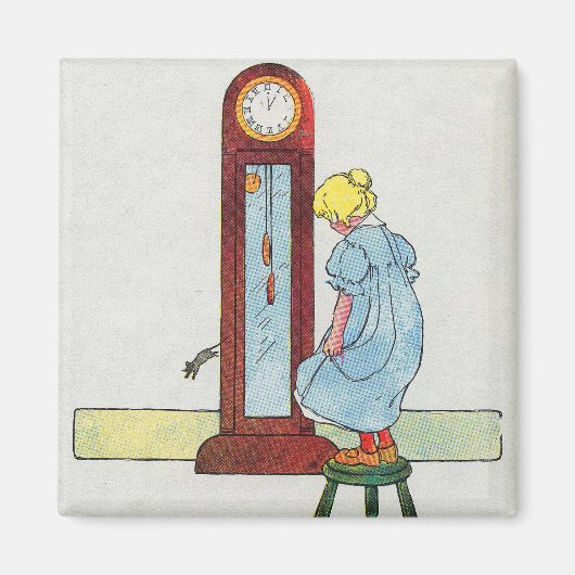 Hickory, Dickory, Dock Moeder Gans Kwekerij Rhyme Magneet (Voorkant)