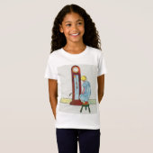 Hickory, Dickory, Dock Moeder Gans Kwekerij Rhyme T-shirt (Voorkant volledig)