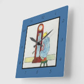 Hickory, Dickory, Dock Moeder Gans Kwekerij Rhyme Vierkante Klok (Hoek)