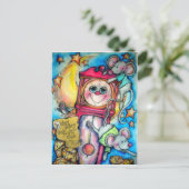 Hickory Dickory Dock Nursery Rhyme Time Briefkaart (Staand voorkant)