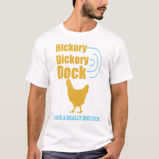 Hickory, dickory, dok mannen shirt van ruwe humor