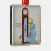 Hickory, eikel, dok! De muis ging de klok omhoog Metalen Ornament (Rechts)