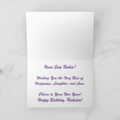 "Hickory-Gerookte Harmonieën" Verjaardagskaart Kaart (Binnen)