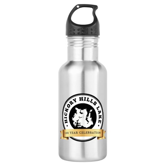 Hickory Hills Lake 100 Jaar Viering Waterfles (Voorkant)