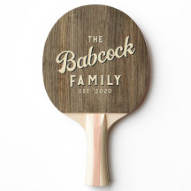 Hickory Hout Retro Familienaam & Jaar