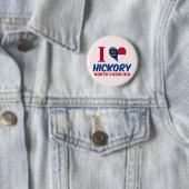 Hickory, North Carolina Ronde Button 5,7 Cm (In situ)