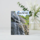 Hickory Nut Herfsten Schoorsteen Rock NC Waterval Briefkaart (Staand voorkant)
