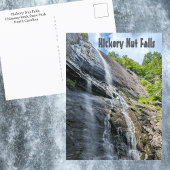 Hickory Nut Herfsten Schoorsteen Rock NC Waterval Briefkaart