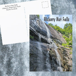 Hickory Nut Herfsten Schoorsteen Rock NC Waterval Briefkaart