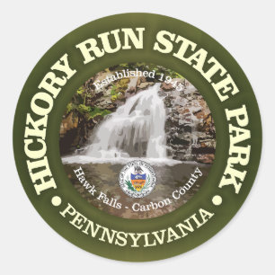 Hickory Run SP Ronde Sticker