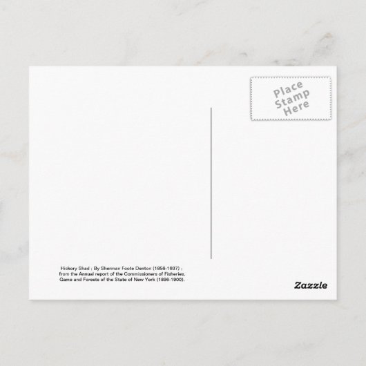 Hickory Shad Briefkaart (Achterkant)