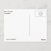 Hickory Tussock Caterpijler Briefkaart (Achterkant)