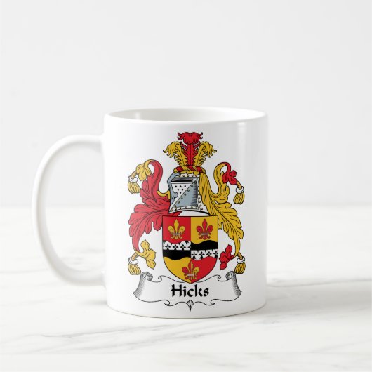 Hicks Family Crest Koffiemok (Links)