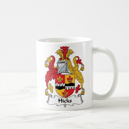 Hicks Family Crest Koffiemok (Rechts)
