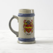 Hicks Family Crest stein Bierpul (Links)
