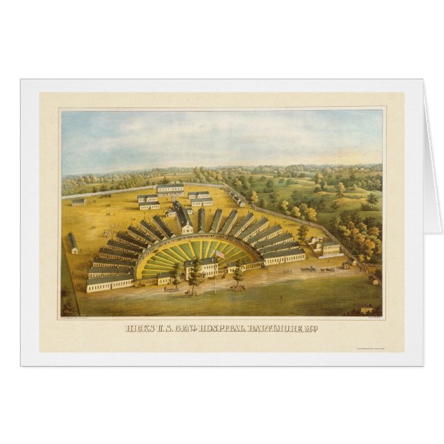 Hicks Hospital in Baltimore. MD 1864 (Voorkant Horizontaal)