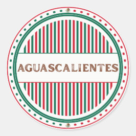 Hidalgo City Pride Embleem Mexicaanse identiteit Ronde Sticker