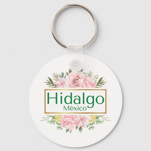 Hidalgo Mexico Travel Destination Bridesmaid Sleutelhanger (Voorkant)