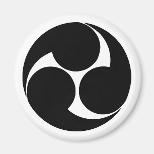 Hidari mitsudomoe, Japan Magneet