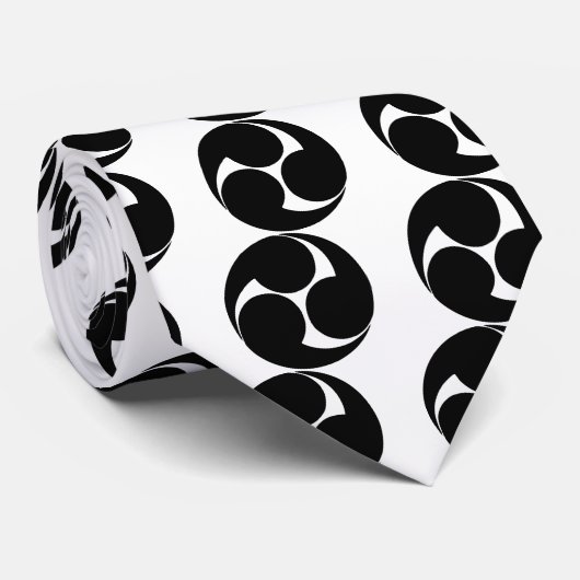 Hidari mitsudomoe, Japan Stropdas (Opgerold)