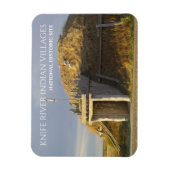 Hidatsa Earthlodge, Knife Magneet (Verticaal)