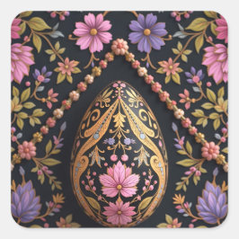 Hidden Easter Egg in the Garden Vierkante Sticker